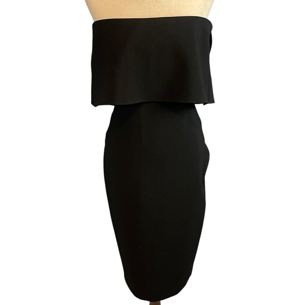 Likely Driggs Black Strapless Sheath Special Occasion Cocktail Party Dress Sz 10 - Picture 7 of 10